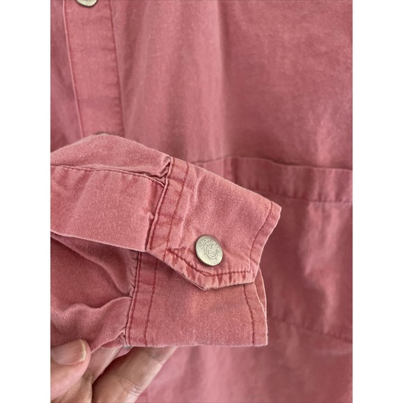 The Territory Ahead Men’s Pink Pearl Snap Long Sleeve Shirt Size M - Picture 5 of 10